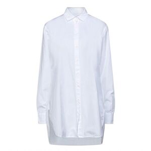 European Culture White Cotton Botton Down Shirt Sz S